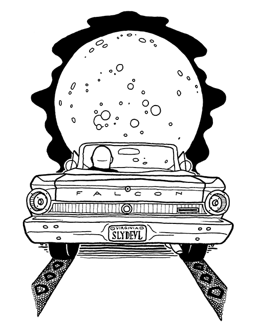 Drive – 2024 Inktober Art Print by Amanda Vance