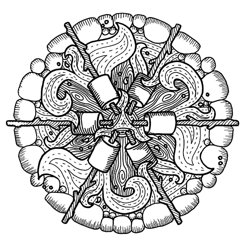 Pierce – 2025 Inktober Art Print by Amanda Vance