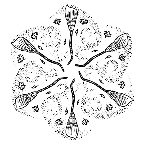 Sweep – 2025 Inktober Art Print by Amanda Vance