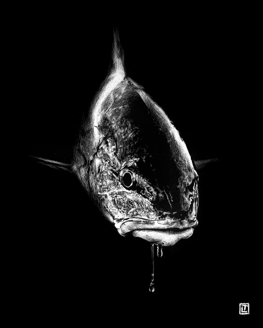 Redfish Drool IV – Fine Art Print by Visual-ly