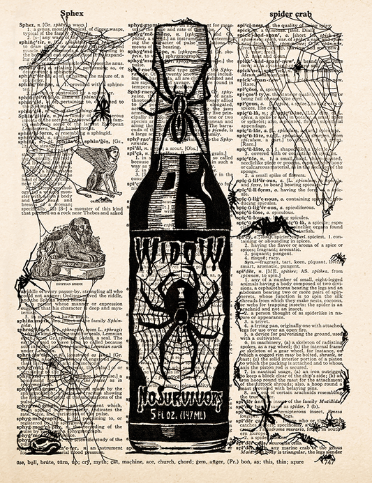 Spicy – 2023 Inktober Dictionary Page Art Print by Amanda Vance