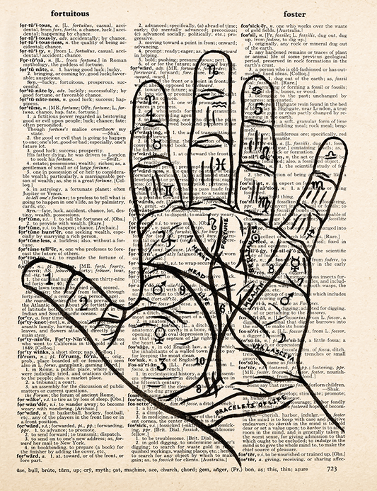 Fortune – 2023 Inktober Dictionary Page Art Print by Amanda Vance